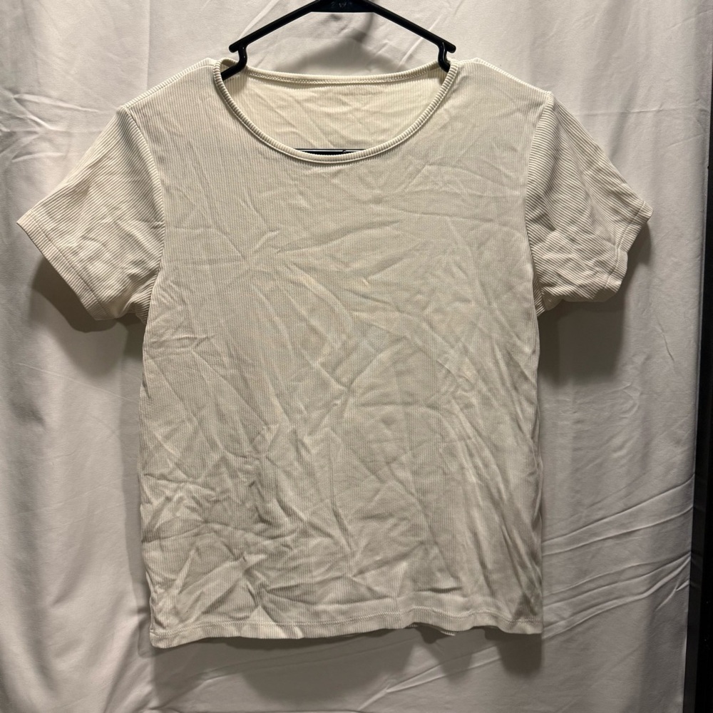Cream Short Sleeve T-Shirt